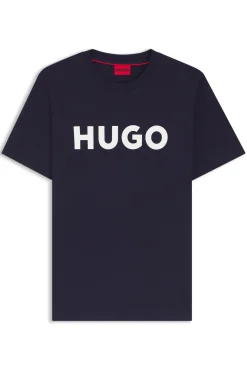 HUGO T-Shirts-T-shirt de manga curta Azul