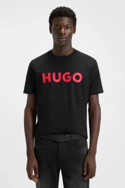 HUGO T-Shirts-T-shirt de manga curta Preto