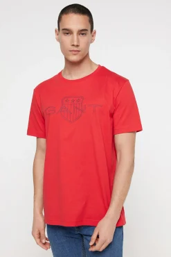 Gant T-Shirts-T-shirt de manga curta Vermelho