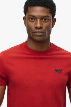 Superdry T-Shirts-T-shirt de manga curta vermelho
