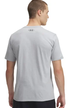 Under Armour T-Shirts-T-shirt de manga curta de homem cinzento