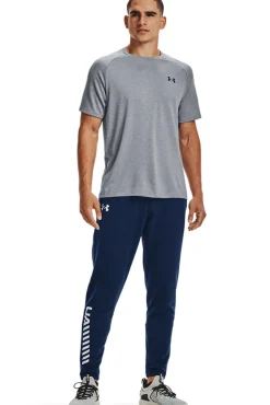 Under Armour T-Shirts-T-shirt de manga curta de homem cinzento