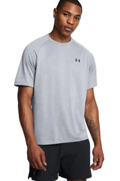 Under Armour T-Shirts-T-shirt de manga curta de homem cinzento