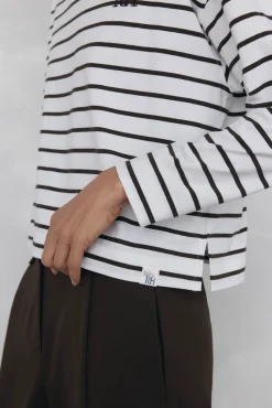 Pedro del Hierro T-Shirts-T-shirt de marinheiro de algodão espanhol Branco