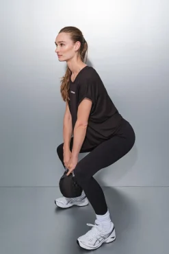 Dash and Stars T-Shirts-T-shirt de tecido extrassuave preto