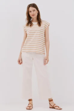 Cortefiel T-Shirts-T-shirt decote em bico Multicolorido