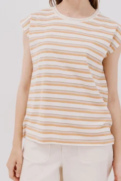 Cortefiel T-Shirts-T-shirt decote em bico Multicolorido