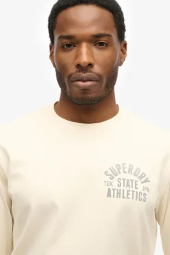 Superdry T-Shirts-T-shirt decote redondo bege