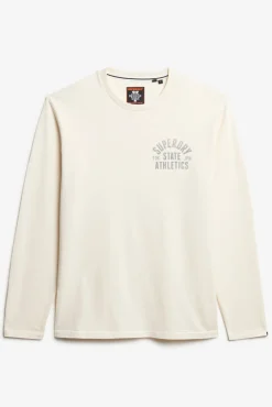 Superdry T-Shirts-T-shirt decote redondo bege