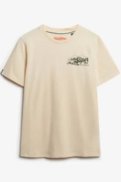 Superdry T-Shirts-T-shirt descontraída e despojada para atividades ao ar livre bege