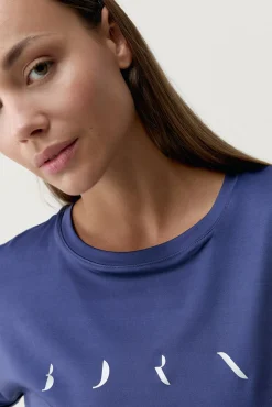 Born Living Yoga T-Shirts|Blusas-T-shirt desportiva Azami Black azul