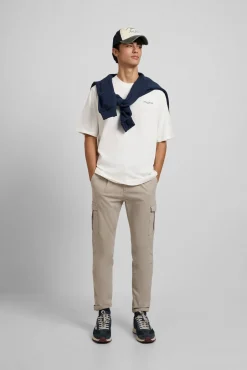 Silbon T-Shirts-T-shirt especial para sociedade de tênis Ecru