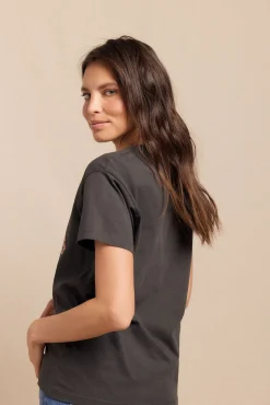 Slowlove T-Shirts-T-shirt estampada Cinzento