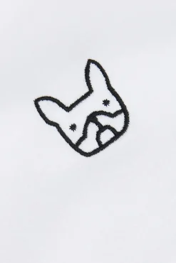 Jack & Jones T-Shirts-T-shirt estampado de cachorro de manga manga branco