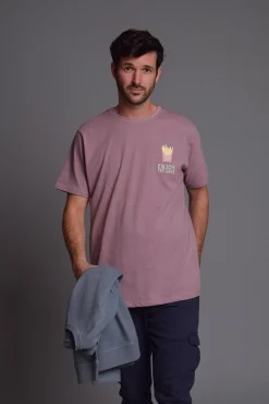 Cloking T-Shirts-T-shirt Fooders Lavada Borgonha Subiu