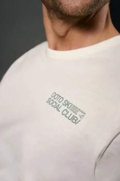 OOTO T-Shirts-T-shirt gráfica Ecru