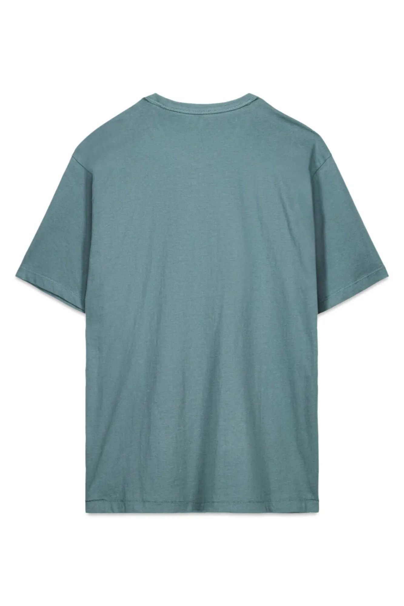 OOTO T-Shirts-T-shirt gráfica lavada Azul