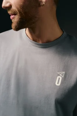 OOTO T-Shirts-T-shirt leve Cinzento