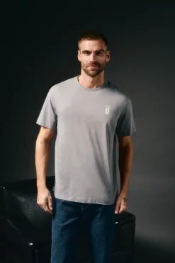 OOTO T-Shirts-T-shirt leve Cinzento