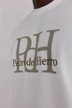 Pedro del Hierro T-Shirts-T-shirt logo Branco