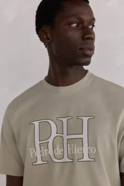 Pedro del Hierro T-Shirts-T-shirt logo Verde
