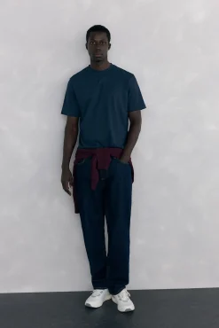 Pedro del Hierro T-Shirts-T-shirt logo Azul