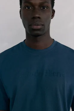 Pedro del Hierro T-Shirts-T-shirt logo Azul