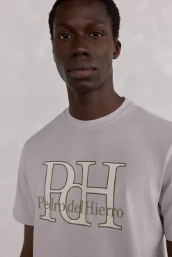 Pedro del Hierro T-Shirts-T-shirt logo Cizento
