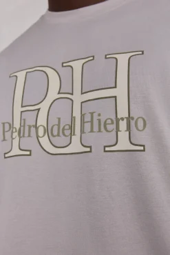 Pedro del Hierro T-Shirts-T-shirt logo Cizento