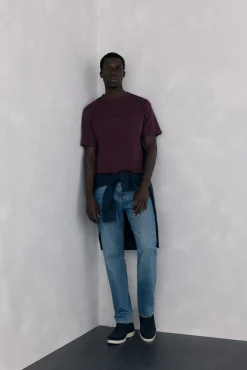 Pedro del Hierro T-Shirts-T-shirt logo Bordeaux