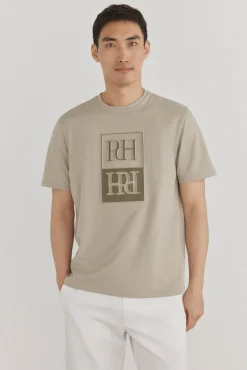 Pedro del Hierro T-Shirts-T-shirt logo relevo Verde