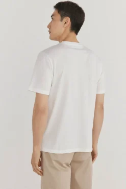 Pedro del Hierro T-Shirts-T-shirt logo relevo Branco