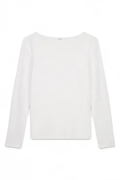 Women'secret T-Shirts-T-shirt malha de malha super macia branco