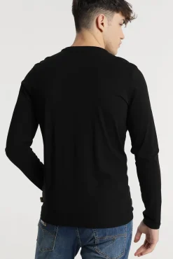 Lois T-Shirts-T-shirt manga comprida preto