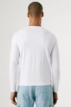 Pepe Jeans T-Shirts-T-shirt manga comprida branco