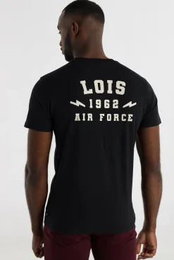 Lois T-Shirts-T-shirt manga curta preto