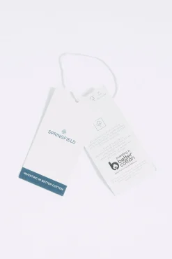 Springfield T-Shirts-T-shirt manga manga dupla mescla rosa