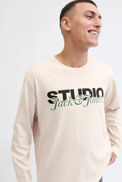 Jack & Jones T-Shirts-T-shirt manga Studio cinzento