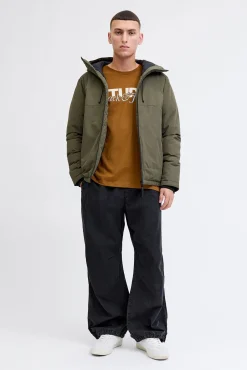 Jack & Jones T-Shirts-T-shirt manga Studio castanho