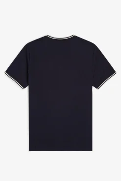 Fred Perry T-Shirts-T-shirt masculina de manga curta Azul