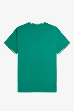 Fred Perry T-Shirts-T-shirt masculina de manga curta Verde