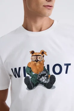 Williot T-Shirts-T-shirt piloto do Sr. Branco