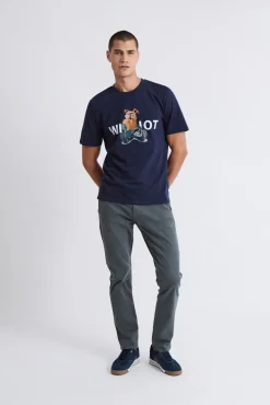 Williot T-Shirts-T-shirt piloto do Sr. Azul