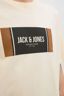 Jack & Jones PLUS T-Shirts-T-shirt Regular Fit branco