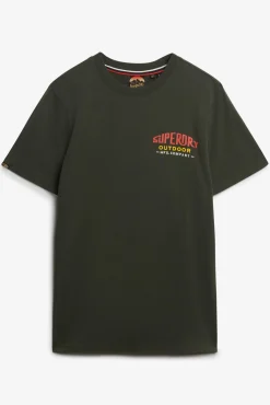 Superdry T-Shirts-T-shirt Relaxed Mountain verde