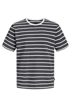 Jack & Jones T-Shirts-T-shirt riscas Cinzento