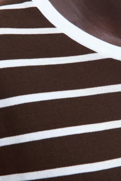 Jack & Jones T-Shirts-T-shirt riscas Castanho