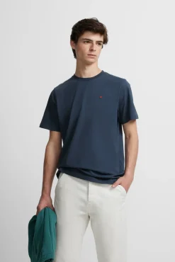 Silbon T-Shirts-T-shirt minilogo Azul