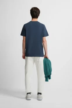 Silbon T-Shirts-T-shirt minilogo Azul