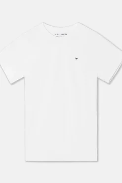 Silbon T-Shirts-T-shirt minilogo Branco